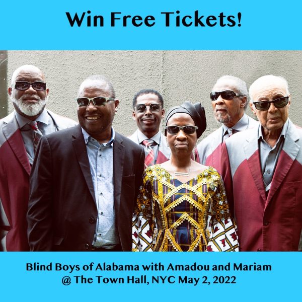 Win Free Tix: Blind Boys of Alabama + Amadou & Mariam (NYC Town Hall, May 2)