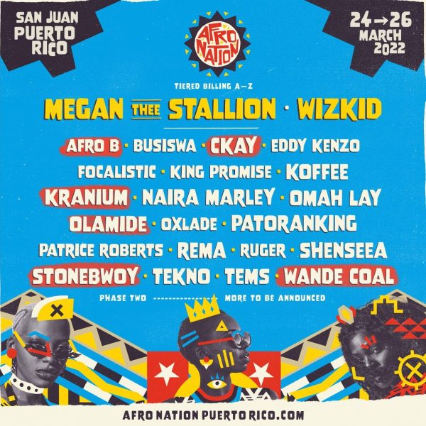 Afro Nation 2022 Lineup Announced: Featuring Wizkid, Olamide, Stonebwoy, More