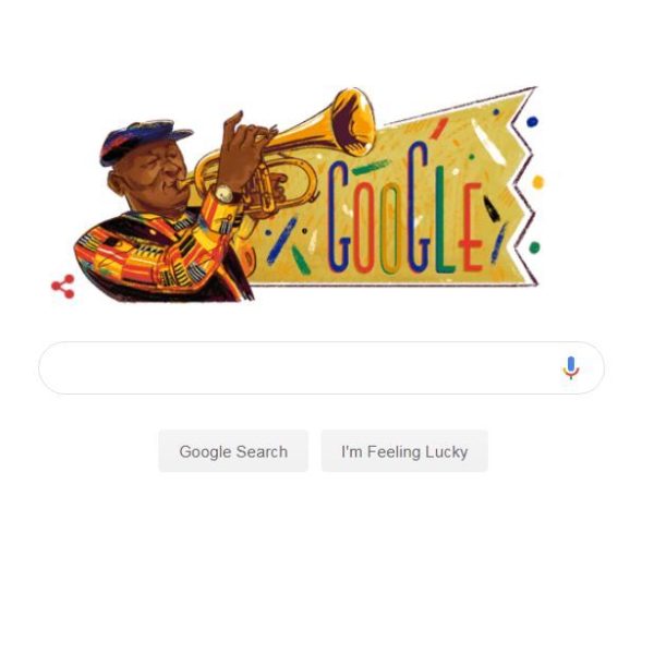 Google Doodle Celebrates South African Legend Hugh Masekela 