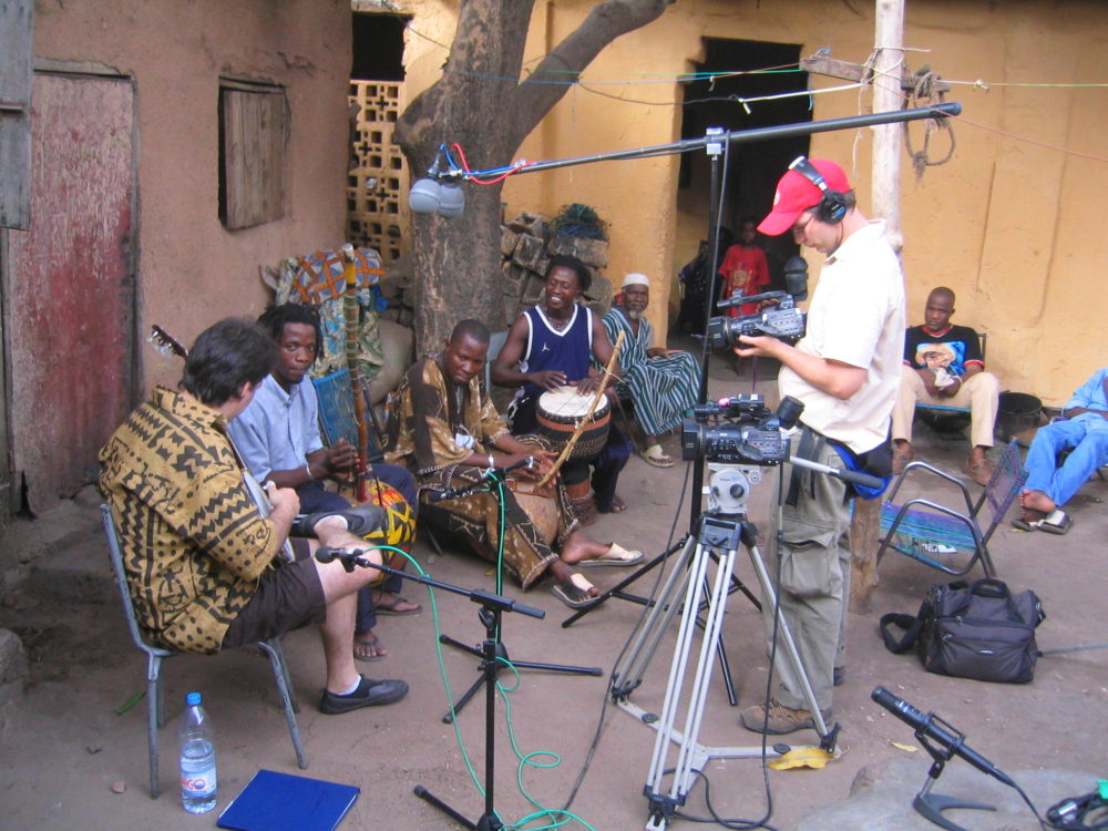 Recording with Harouna Samake's group in Bamako