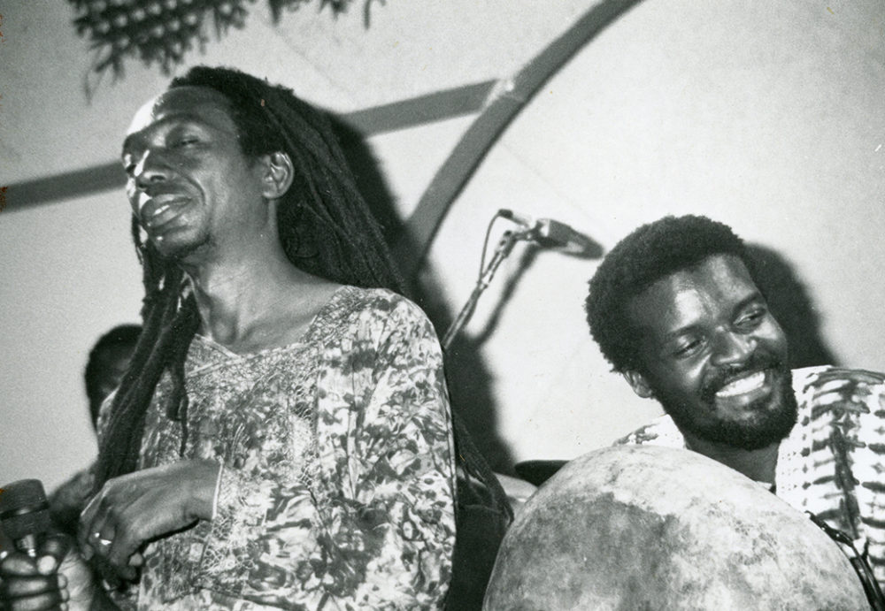 Thomas Mapfumo and Chartwell Dutiro at SOBs in NYC (Eyre 1989)