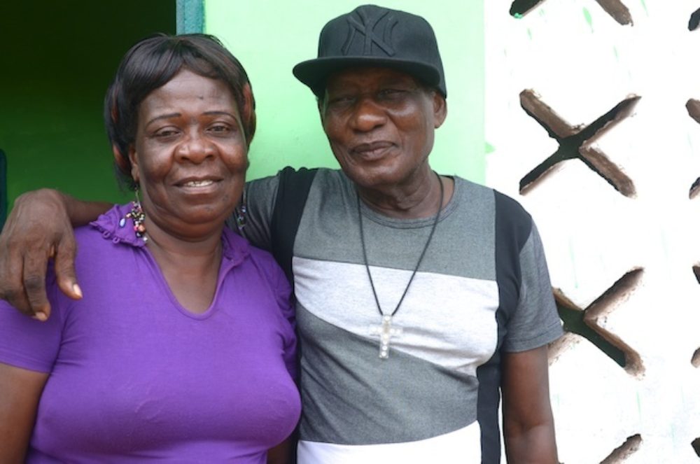 Ebo and his wife at home in Saltpond, Ghana