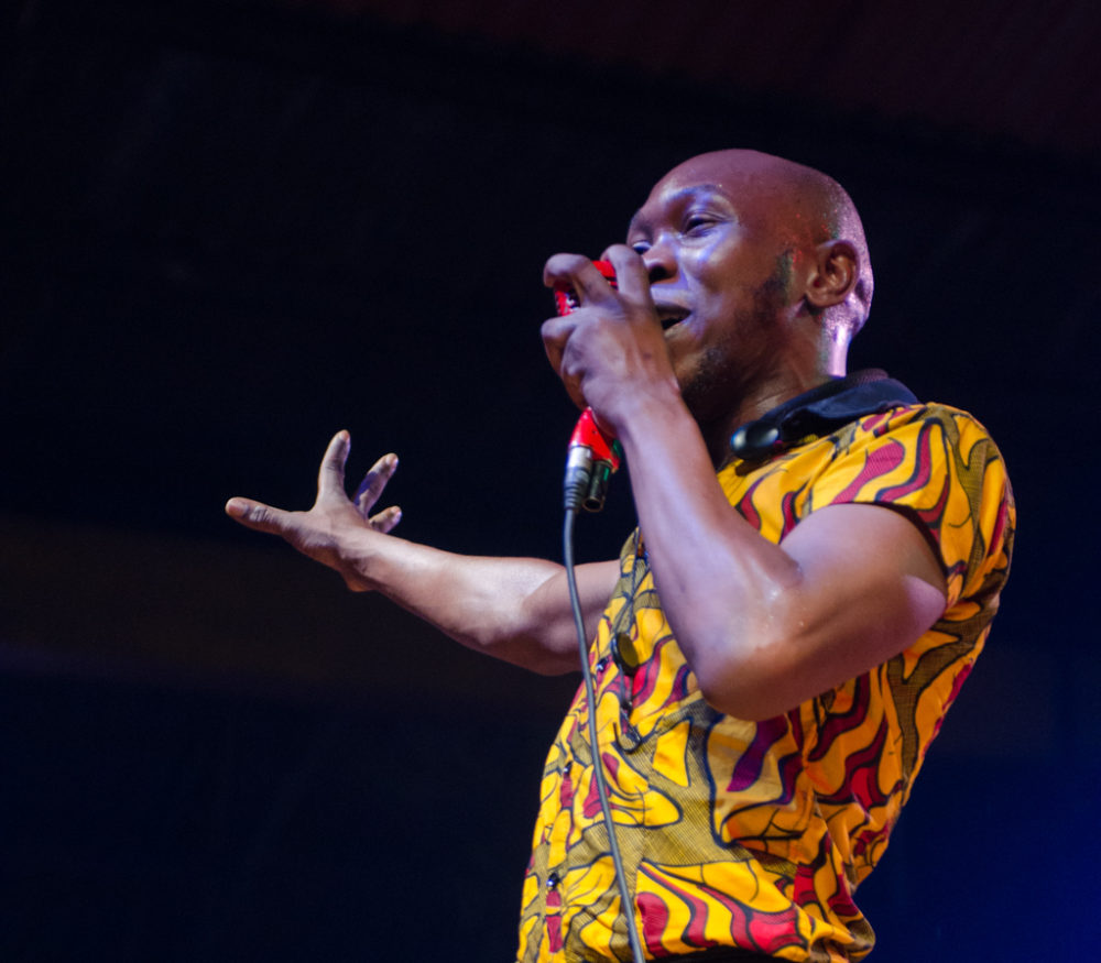 Seun Kuti performing at The Afrika Shrine in Lagos (Eyre 2017)