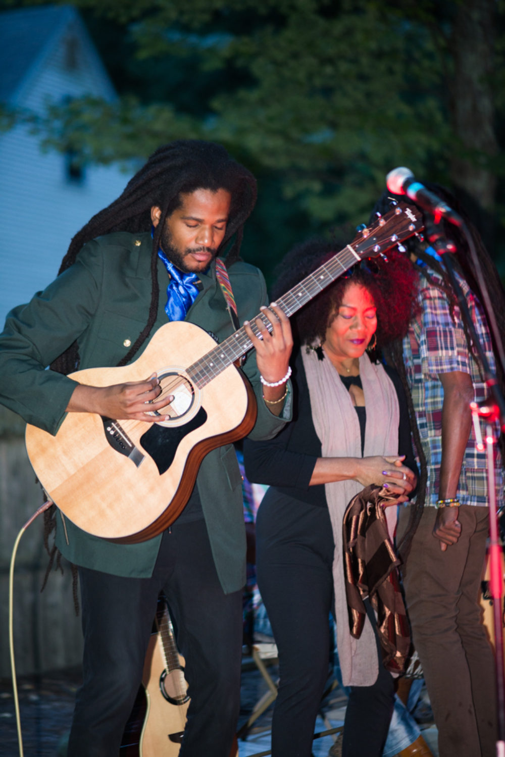 Paul Beaubrun with his mother Mazé in the background. Live in Middletown, CT