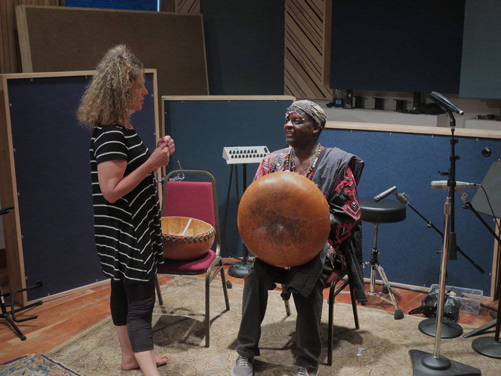 Nora Balaban and Chartwell at Brooklyn Recording during Sadza/Mouse sessions (Eyre 2016)