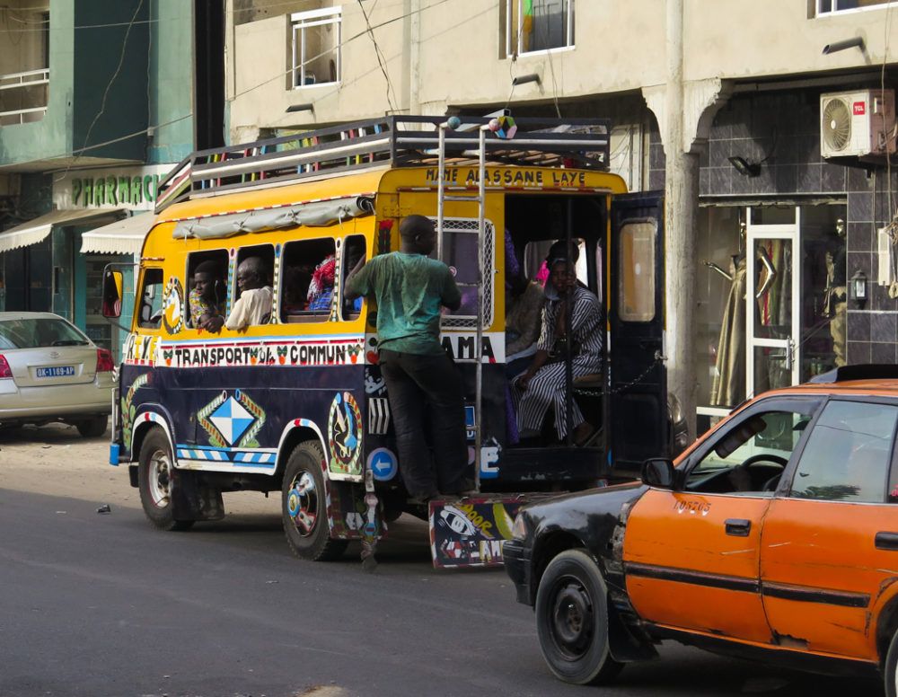 "Car rapide" on Dakar street
