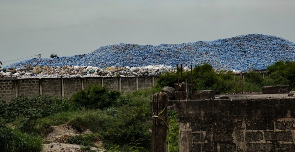 Plastic bottle depository in Dar. (Plastic bags are now banned, a blessing!)