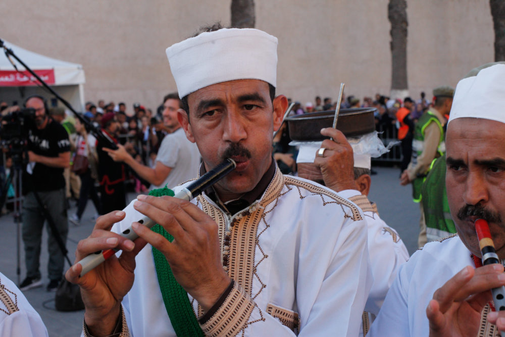 Ahwach flute player