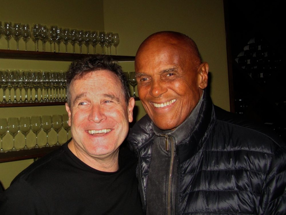 Johnny with Harry Belafonte at City Winery (Eyre)