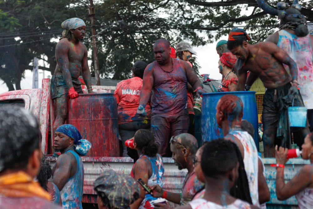 Buckets of paint