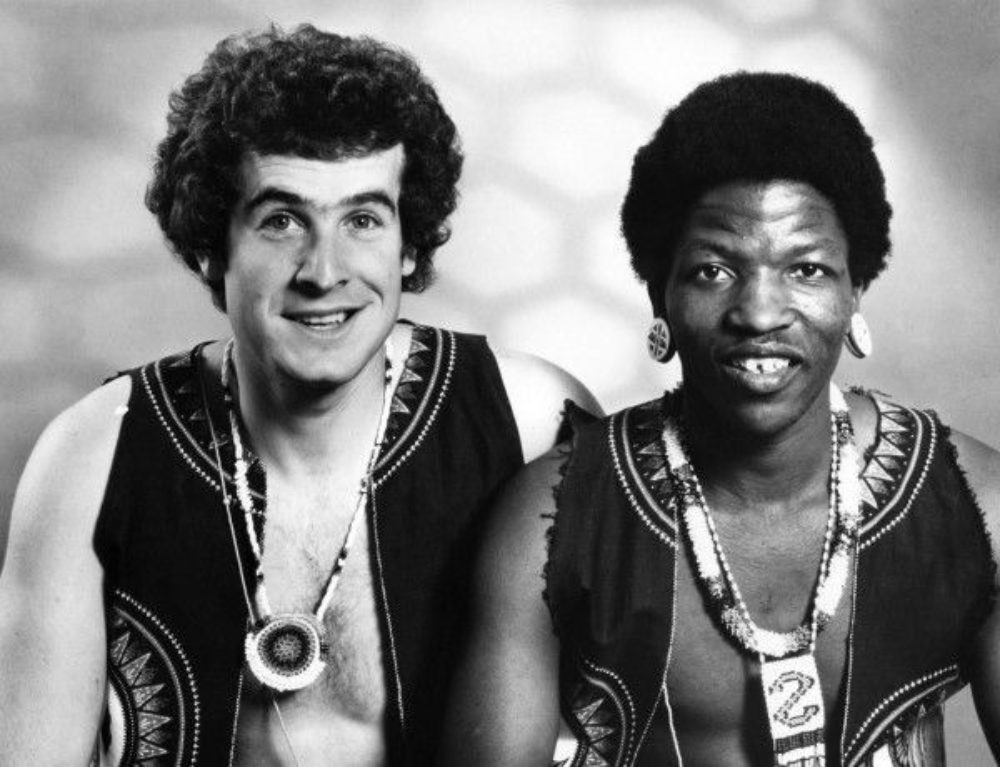 Johnny Clegg and Sipho Mchunu, promo shot from late 1970s