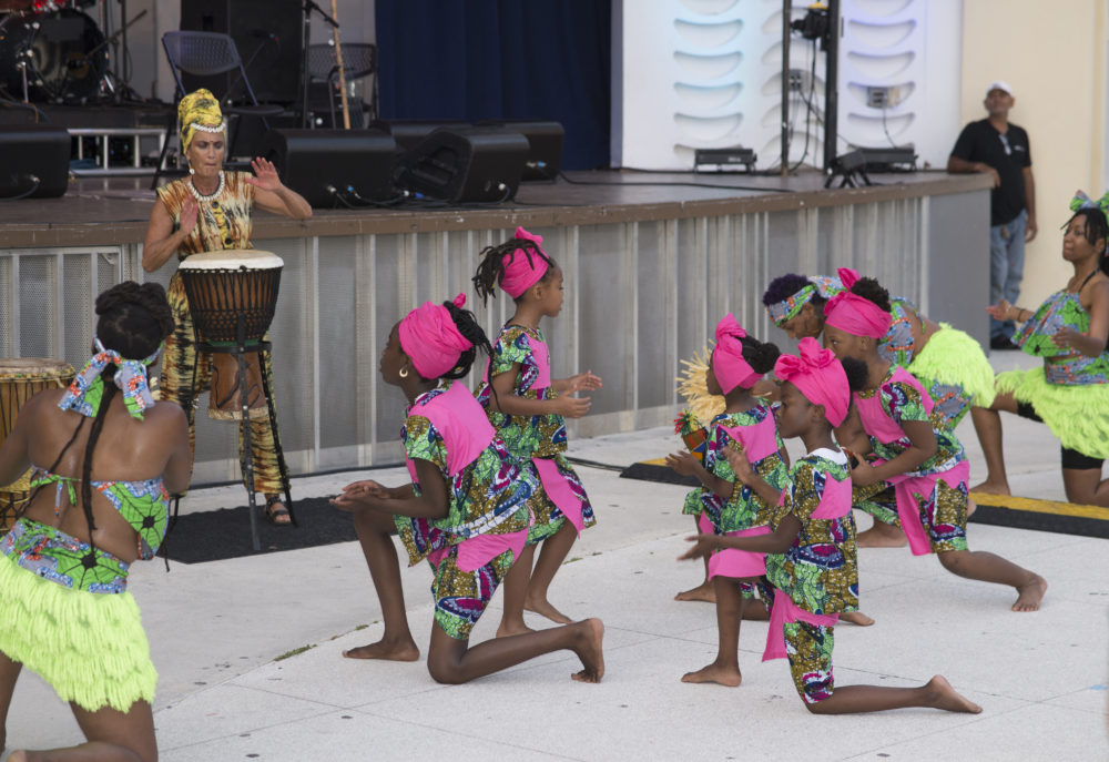 The African Watoto Dance Theatre opened the show