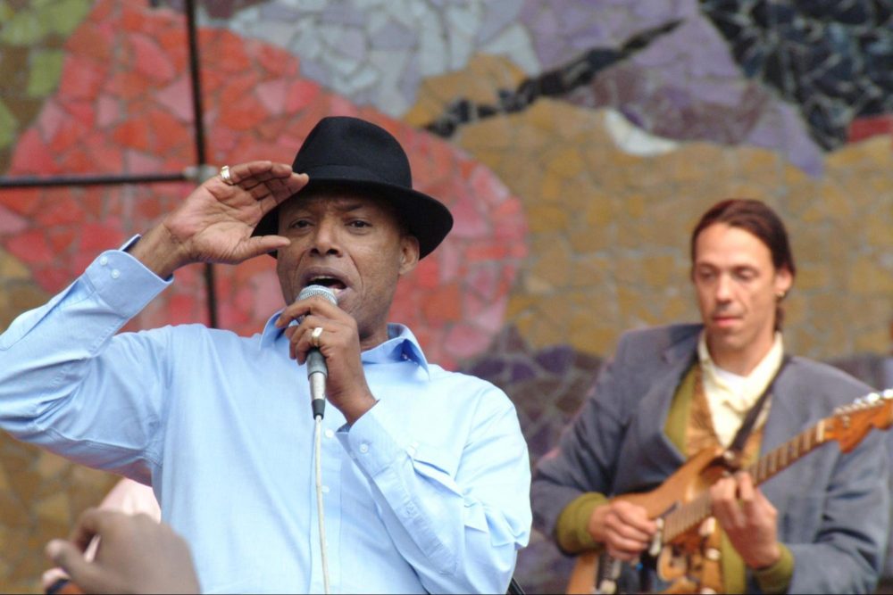 Leif Totusek with Ethiopian singer Ali Birra