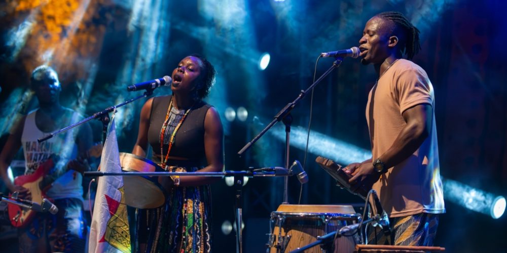 Mari Anibal (Zimbabwe) at Sauti Za Busara festival in Zanzibar