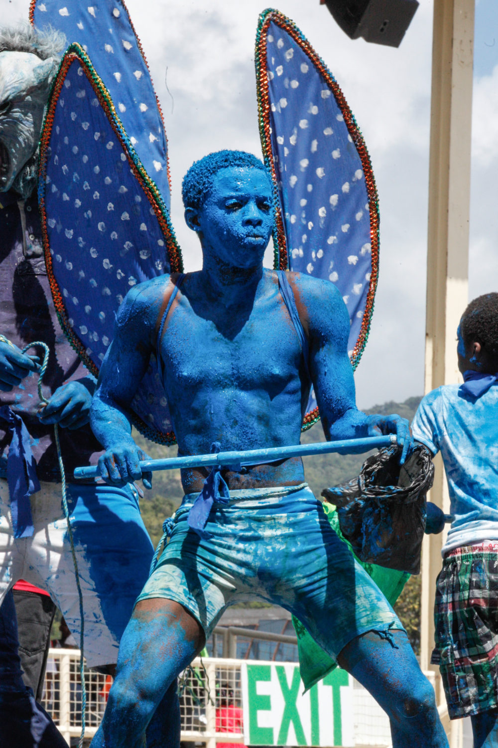 The blue devil tradition centers around Paramin, a town in Trinidad's mountains