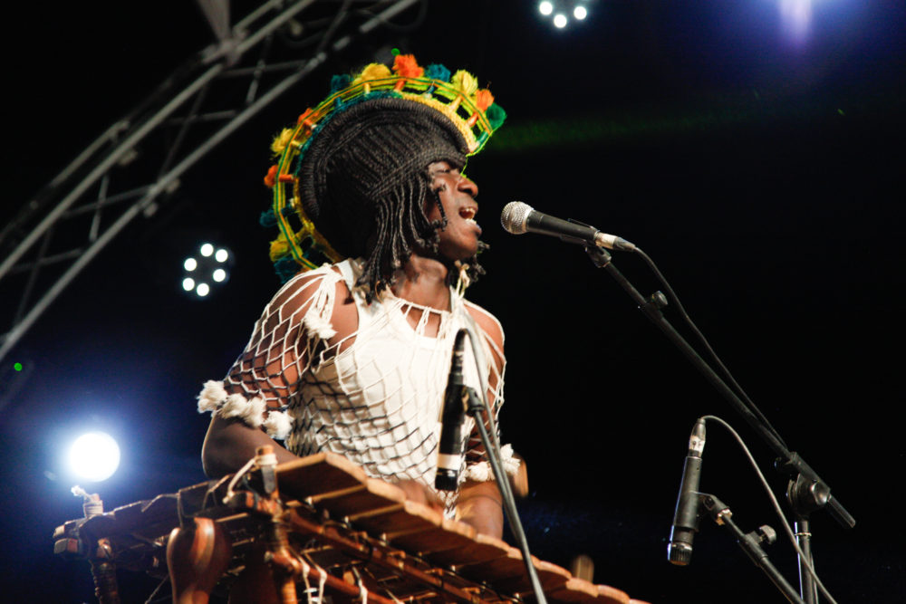 Kasim, balafon player for Salomé Dembele