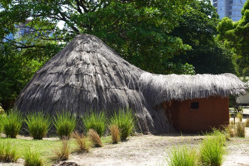 At the Mukombusho Village Museum in Dar, structures from Tanzania's many ethnic groups are on display...