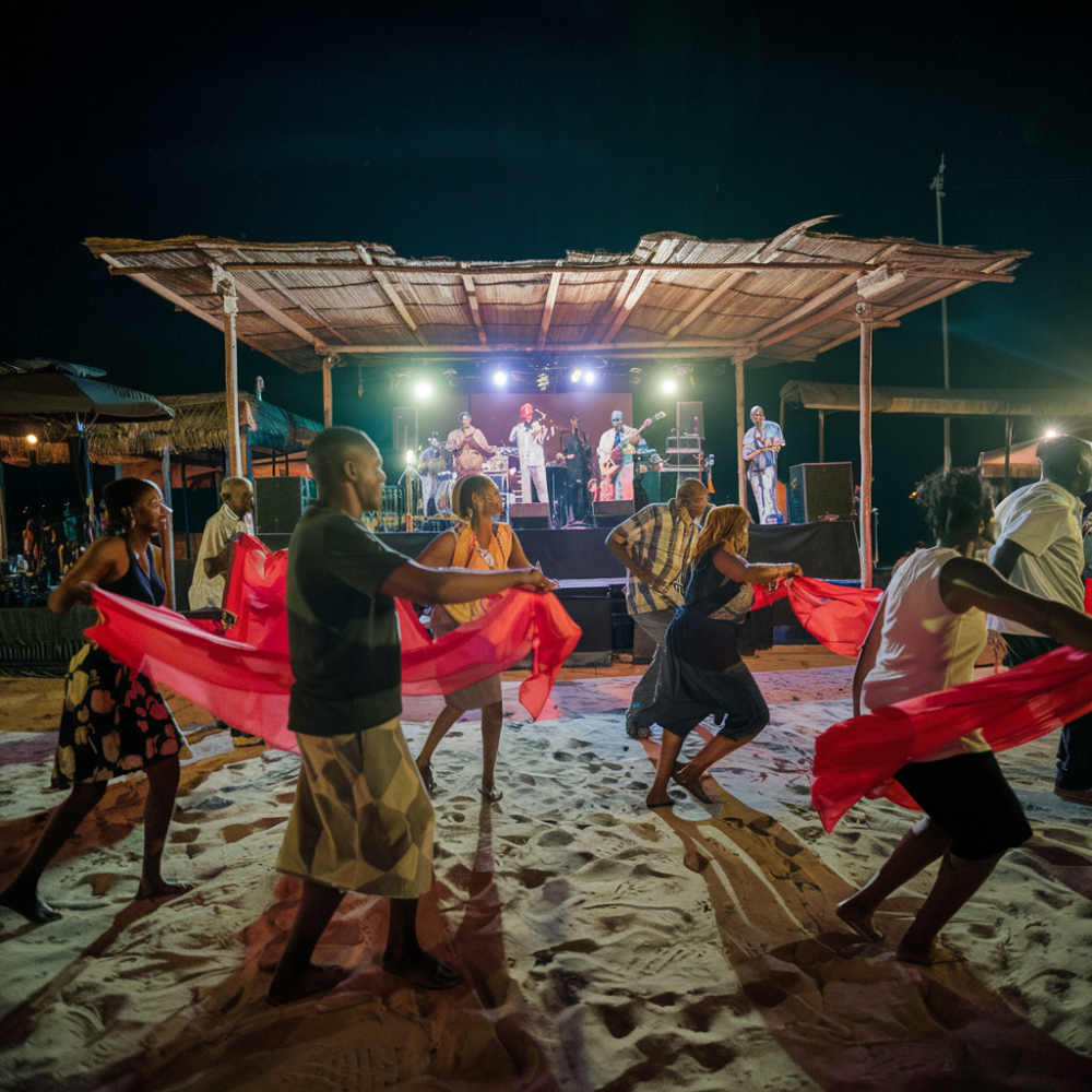 PHOTO: Locals dancing with our travelers