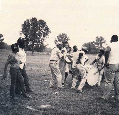 Othar Turner and his Mississippi fife and drum ensemble