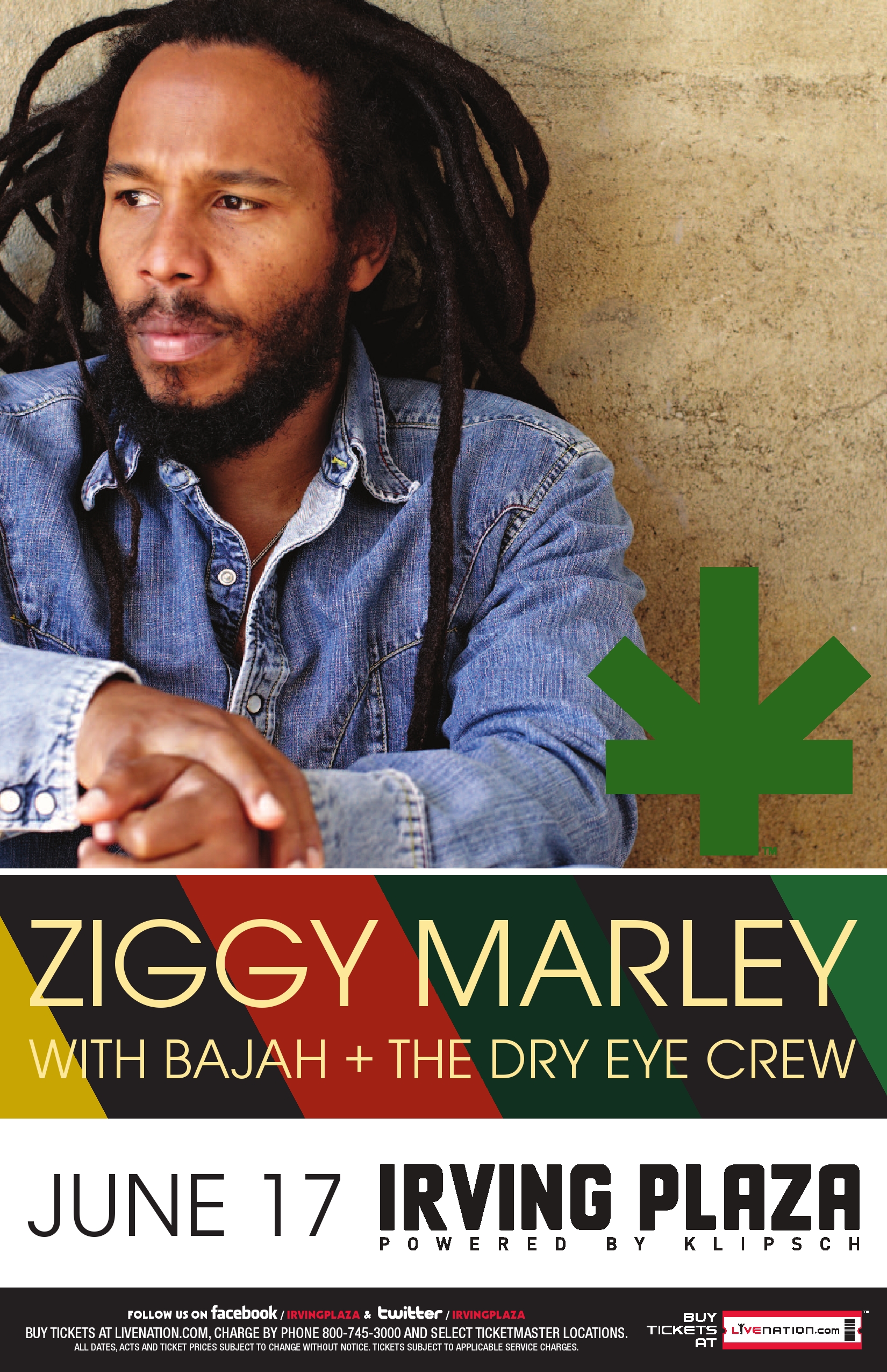 NYC: Win A Pair of Tickets to Ziggy Marley and Bajah + the Dry-Eyed Crew
