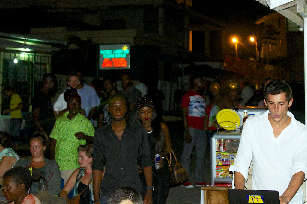 Benjamin LeBrave DJs at Republic in Accra (Eyre 2013)