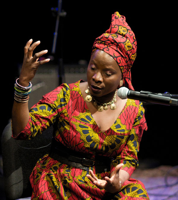 Angelique Kidjo at BAM's "Unbound" event (Eyre 2014)