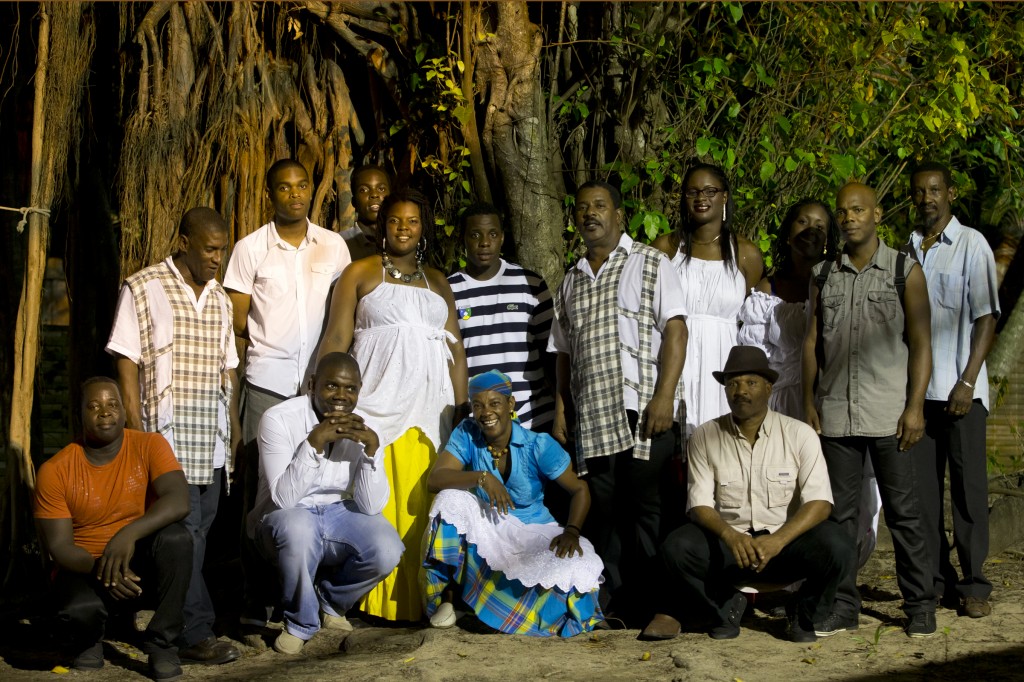 Kan'nida portrait after their performance at the Gwoka Festival, Ste. Anne, Guadeloupe. 