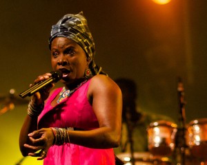 Angelique Kidjo at Nuits d'Afrique in Montreal (Eyre 2013)