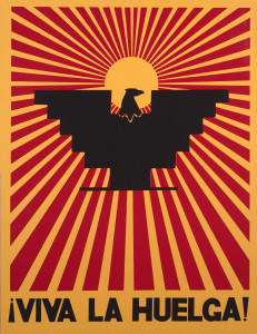 "¡Viva La Huelga!" (Hurray for the Strike) Poster for United Farm Workers 