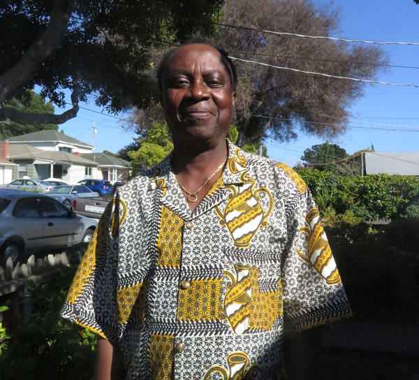 Baba Ken Okulolo at home in Oakland, CA (Eyre 2015)