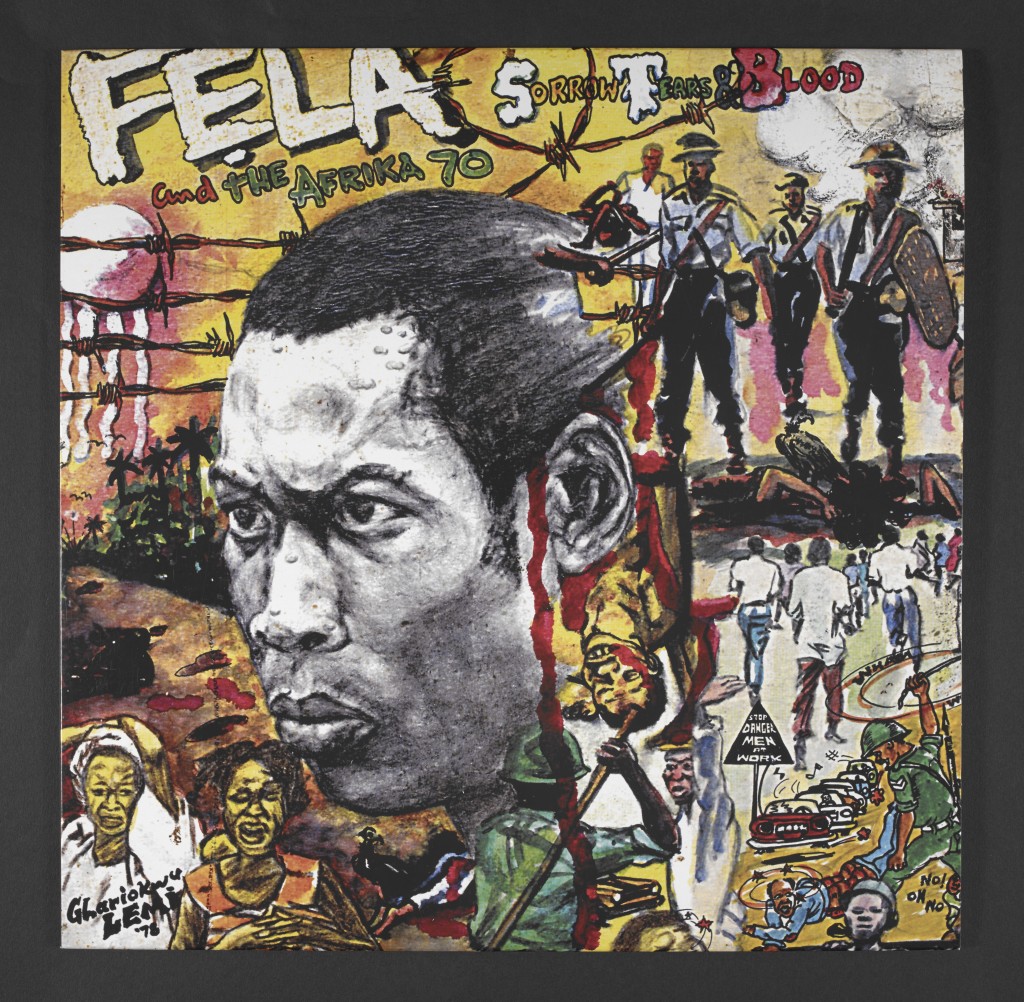 Fela Kuti LP cover, Sorrow Tears and Blood
