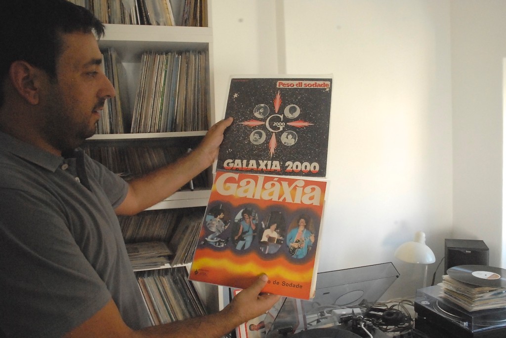 Miguel Isodoro, one of the cities most avid record collectors, shows off some choice cuts.