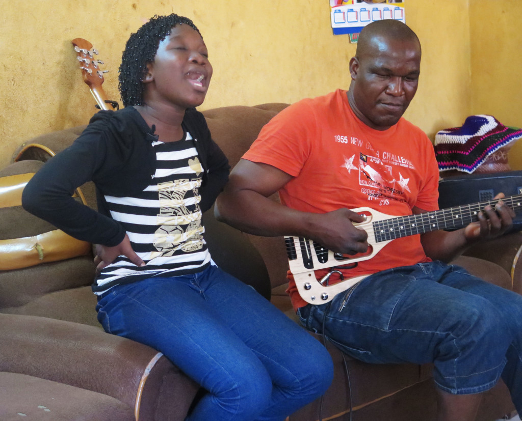 Lassine Diabate and his daughter Ami