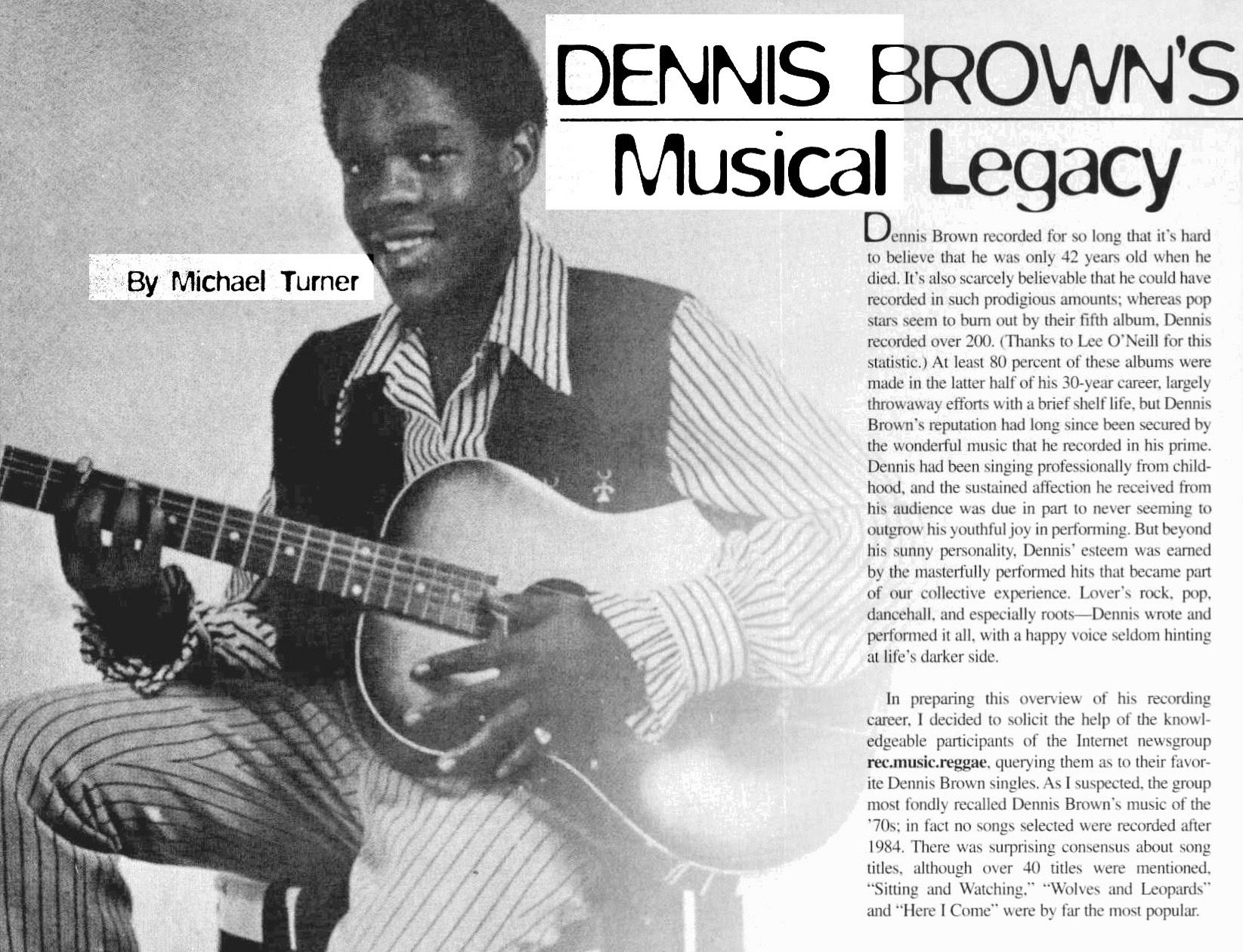 Best of The Beat on Afropop: Remembering Dennis Brown, Part Two