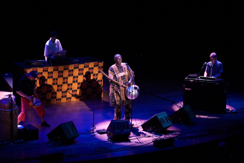 Issa Bagayogo and group at Lincoln Center in 2009 (Eyre)