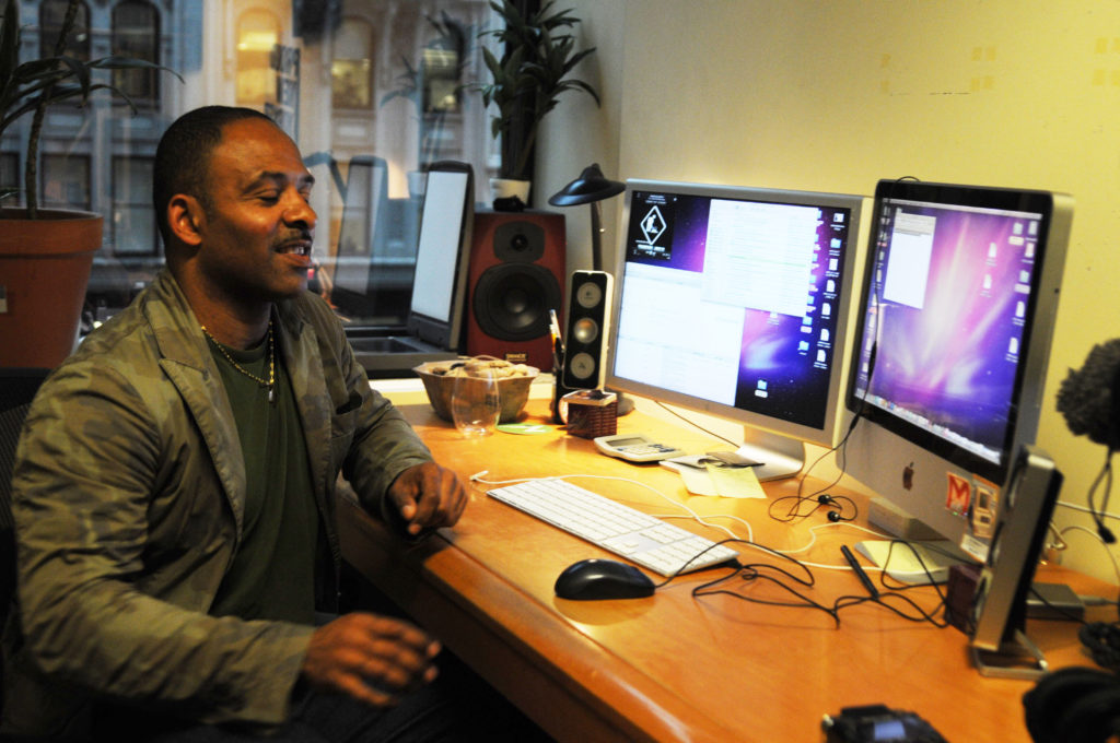 Rab, at his desk at Universal