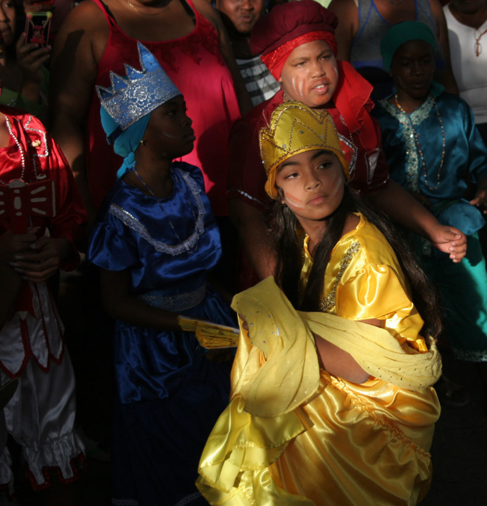 Child orisha dancers, Grupo Omo Layé, Colón. November 2016.