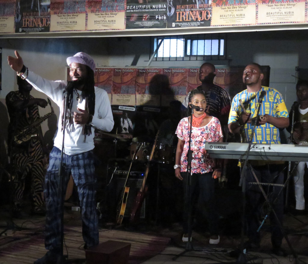 Beautiful Nubia and the Roots Resistance Band, live in Lagos