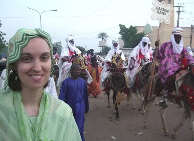 Carmen McCain in Kano during Eid el Fitr, 2008