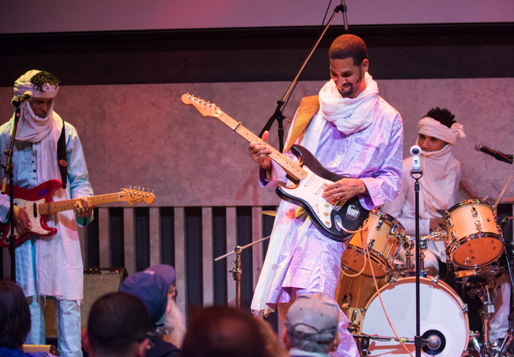 Mdou Moctar trio at Lincoln Center Atrium